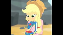 Applejack getting fucked on the beach