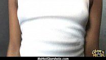 Horny ebony suck the juice from big white gloryhole 5