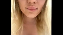 BLONDE  WITH MEDIUM BREASTS MASTURBATING