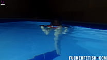 Hot Skinny sexy swimwear diving mask fetish