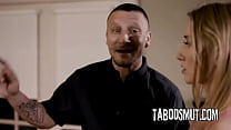 Blonde Babe Hairy Pussy Pounded By The Cable Guy