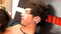 Throat fucked twink breeding roughly
