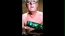 Watch me cum onto a bottle neck and then remove it with my tounge and awollow it. Mm. With Bengee.