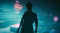 Cena de sexo com puta no jogo Cyberpunk sem cortes - Cena completa sem edições