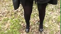 qa---Between the legs of the three trees are looking for something