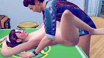Acrobatic Brunette Squirts Out Cum Does A Split For Backshots