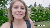 Slutty bunnies sharing photographers cock after shooting