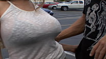 Some lucky guy picked up your blonde stepmom in the parking lot to fuck her