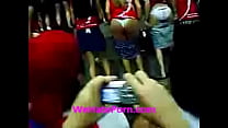 Girls show their panties to cheer on the team