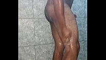 Solo handjob in the bath