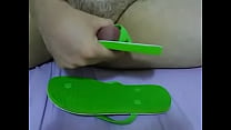 cum in the flip flops