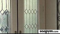 a very hot soapy massage and a hard fucking 22