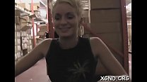 Tanned blond pussy fucked