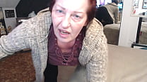 741 All natural no makeup short hair older redhead allows you to SMELL HER ASS!!