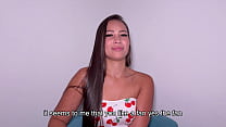Latina brunette with a big ass invites her fan to a fake casting to destroy her tight pussy with a BBC and makes him cum in her mouth - Daniela Andrea and Rioc69
