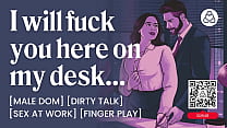 After-Hours Office Sex Between Dom Boss & Submissive Female – Dirty Talk & Finger Play – ASMR Porn Story