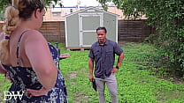 FINES? PREGNANT WHORE PAYS IN SPIT & CUM - OUTDOOR PISS INTO ROUGH COUCH FUCK