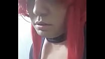 Sissy masturbates in the bathroom again