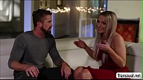 Horny Guy let her Transbabe Wife Kayleigh Coxx bangs her ass