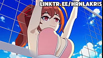 Amplected | Playing on the beach ended in a group fuck