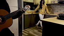 BigBoobs colombian Skinny Surprises With His Music And His Big Cock, Alicia Trece - Mike Zander