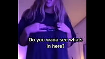 Adorable teen topless revealing big tits