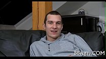 Licking a biggest gay knob