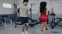 See black haired latian girl seducing friend with her big ass and suck him dry