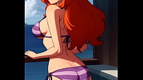 Personajes de Daphne y  de Vilma sexy