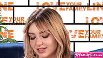 MILF talk show host helps teenie to get laid with her stepbrother