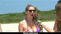 Amateur girl accepts cash for sex from stranger 8