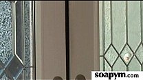 Masseuse shows her AMAZING body in a hot soapy massage 10
