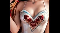 Anna abandons her innocent charm for a daring allure, wrapped in white silk with roses that whisper passion. A new side of Arendelle’s princess unveiled.