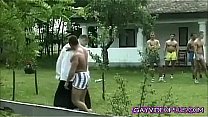 Village stud enters gay heaven