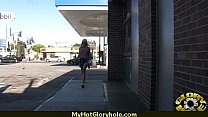 Gloryhole Blowjob Hottie makes every dick cum 23