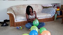 I love blowing up balloons. Love the way they feel in my mouth