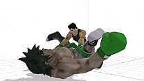 Little Mac has sex with Giga Mac animation(I'm wearing clothes, but the movement of the piston is eroi!)