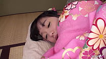 Japanese Petite traditional Geisha seduce to First Time Old Young Creampie Fuck in Uncensored JAV Casting