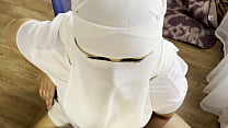 Sexy busty Arab nurse gives recovery instructions