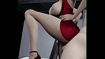 A dama de vermelho