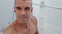 Jacking off inside a public restroom in Los Angeles