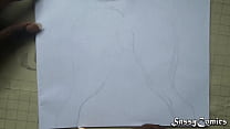Fat Pussy Pencil sketch