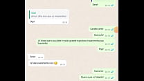 Corno conversando com esposa no whatsapp