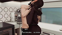 They fuck in the kitchen the morning after... | Sims 4 Porn
