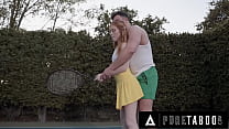 Fun Size Redhead Accepts Dick From Tennis Coach