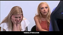TeenLifter - Blonde Shoplifters Big Tits Step Mom & Teen Step Daughter Both Watch Having Sex With Officer