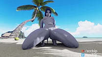 Widow's beach boob grow