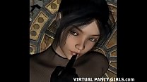 3d Anime Babes In Pantyhose And Lingerie