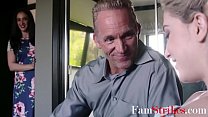 Horny step Dad's Old Cock Fucks StepDaughter