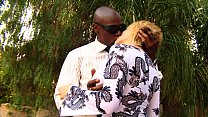 Busty blonde finds a big black hunk to take home to fuck her
